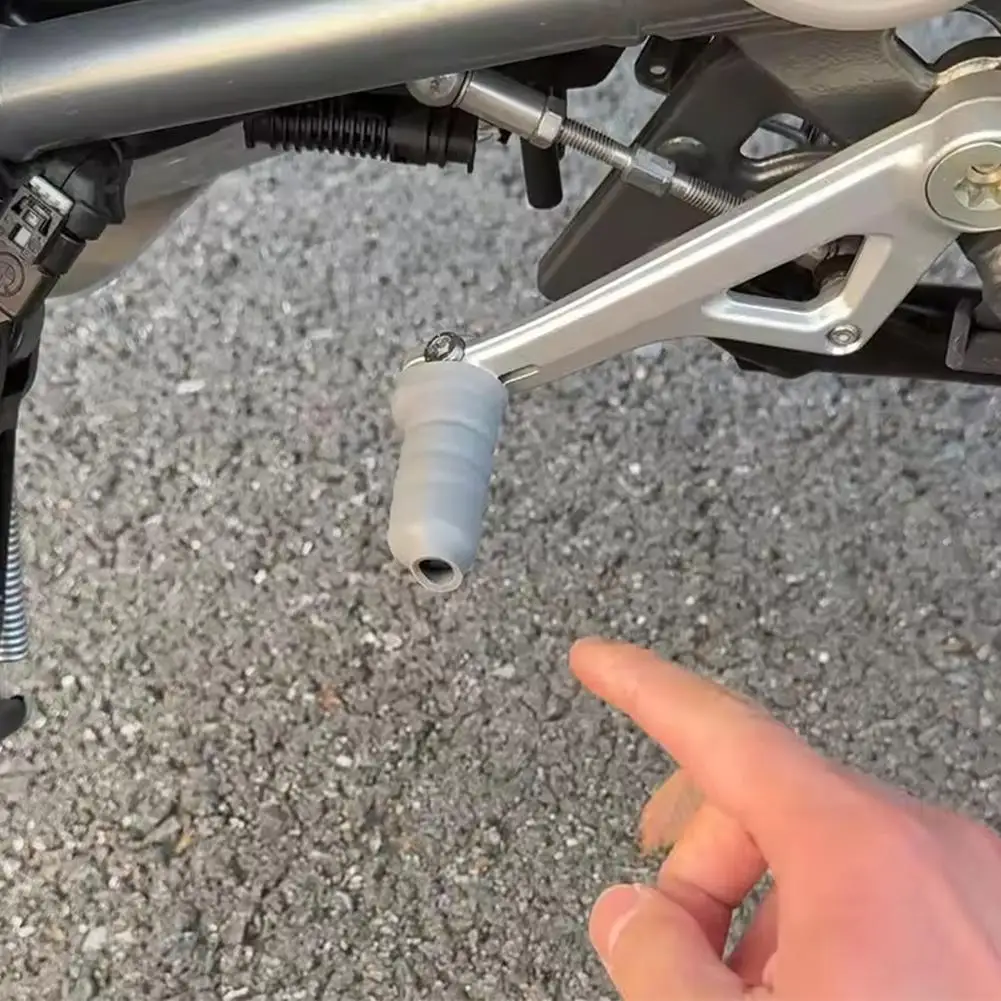 Motorcycle Gear Shift Cover Silicone Anti Theft Protective Gear Self Foot Protective Shoes Pedal Pad Lever Cover Shrinking V6V0