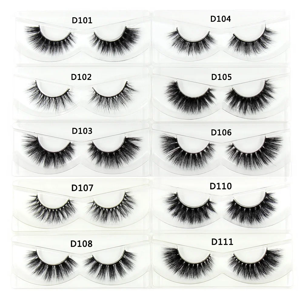 バルク 3D ミンクまつげ 100 ペア/パックまつげトレイなしボックス手作りフルストリップまつげふわふわつけまつげメイクアップ卸売