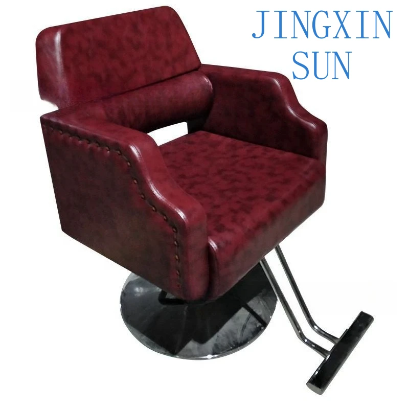 Barber shop hair salon special stainless steel lift down hair chair hair perm and dye