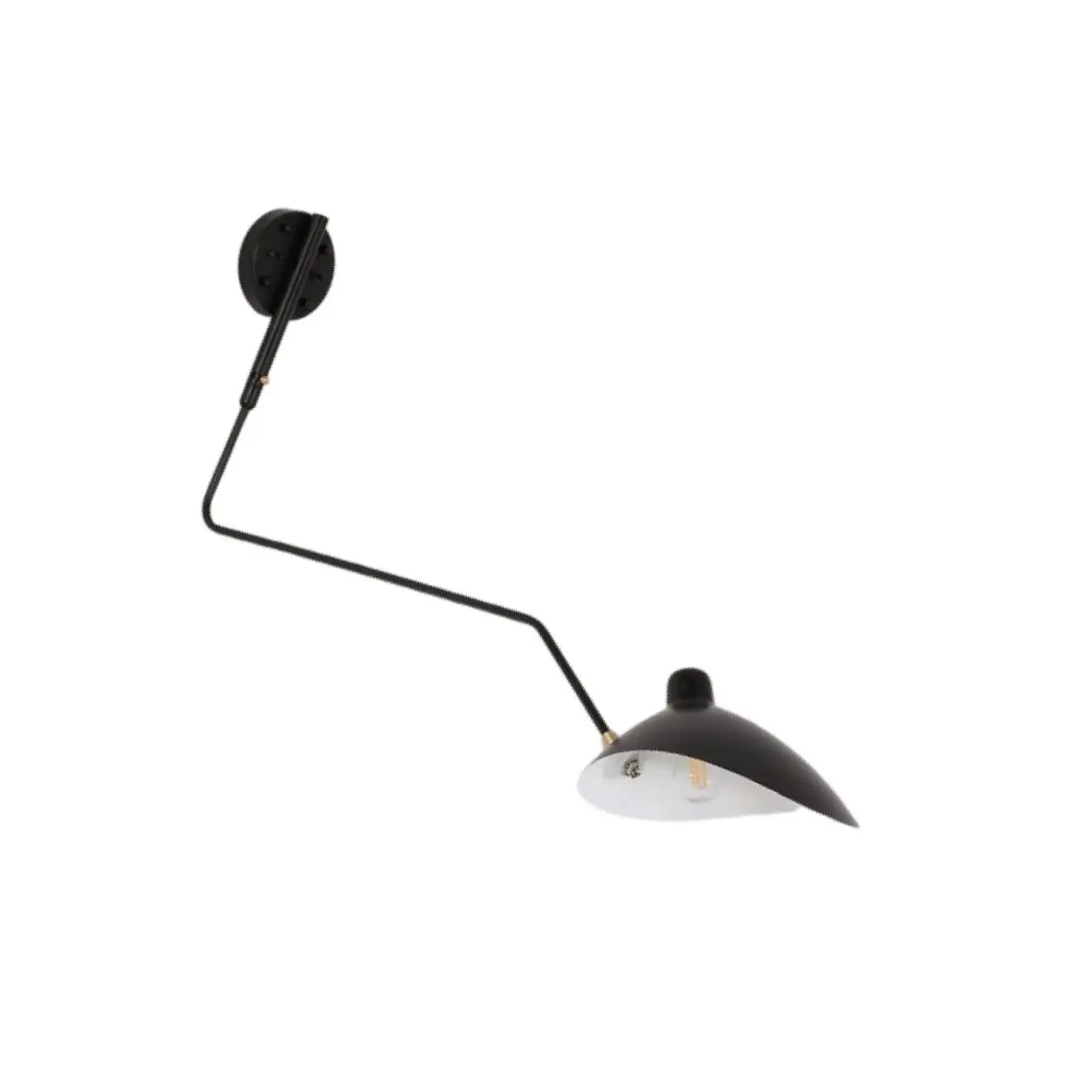 Modern Swing Arm Wall Light Duckbill Adjustable Iron for Corridor Bedside