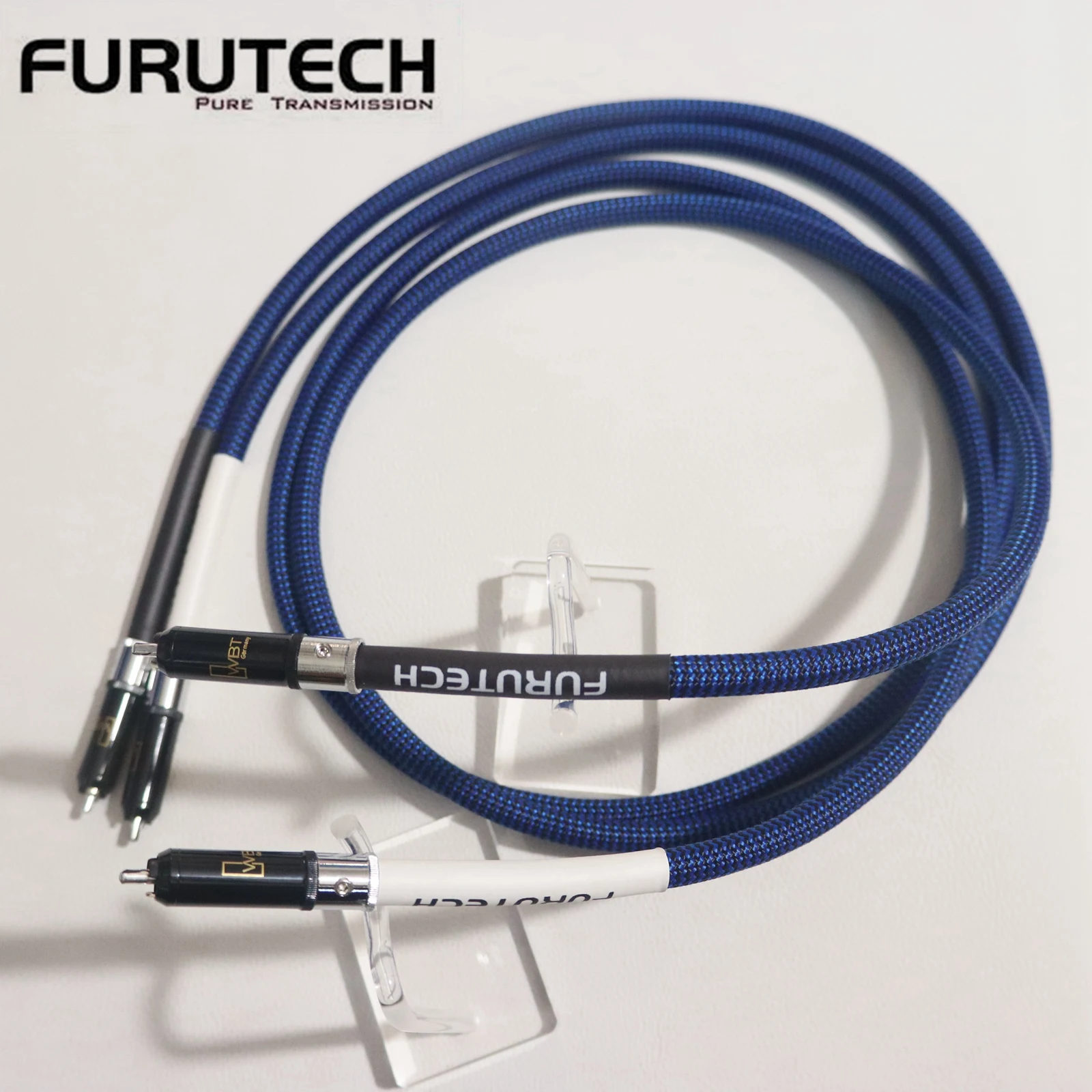 New 1 pair FURUTECH DAS-4.1 Top-of-the-line RCA cable Alpha OCC conductor HiFi RCA upgrade line with Silver WBT 0152Ag rca plug