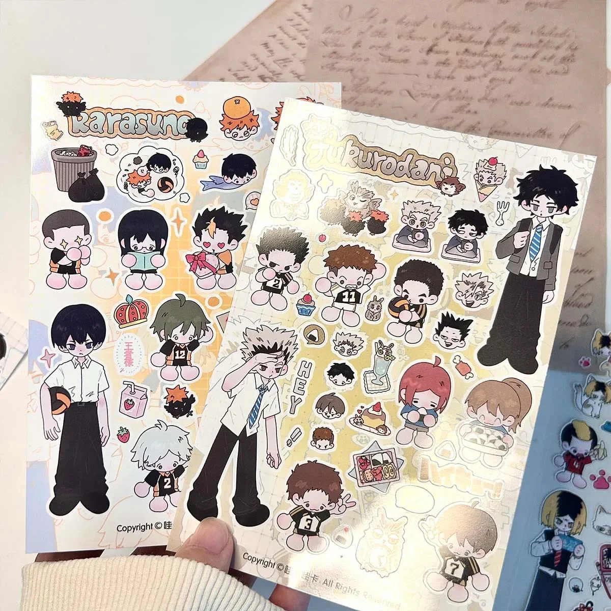 Cartoon Character Series Sticker Handbook Material Cute Anime Style