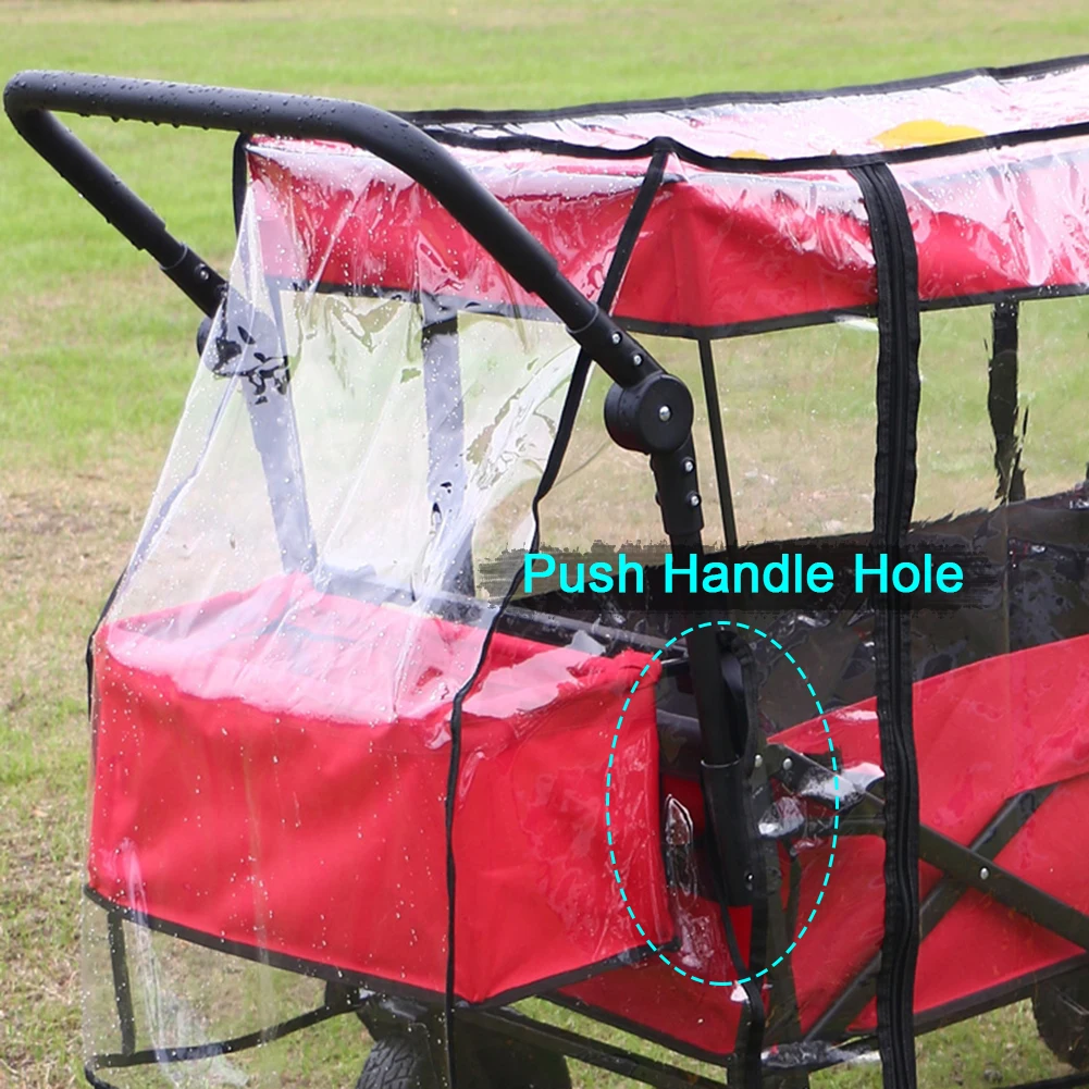 Camping Trolley Rain Cover Garden Picnic Wagon Stroller Waterproof Cover Folding Trolley Cart Accessories