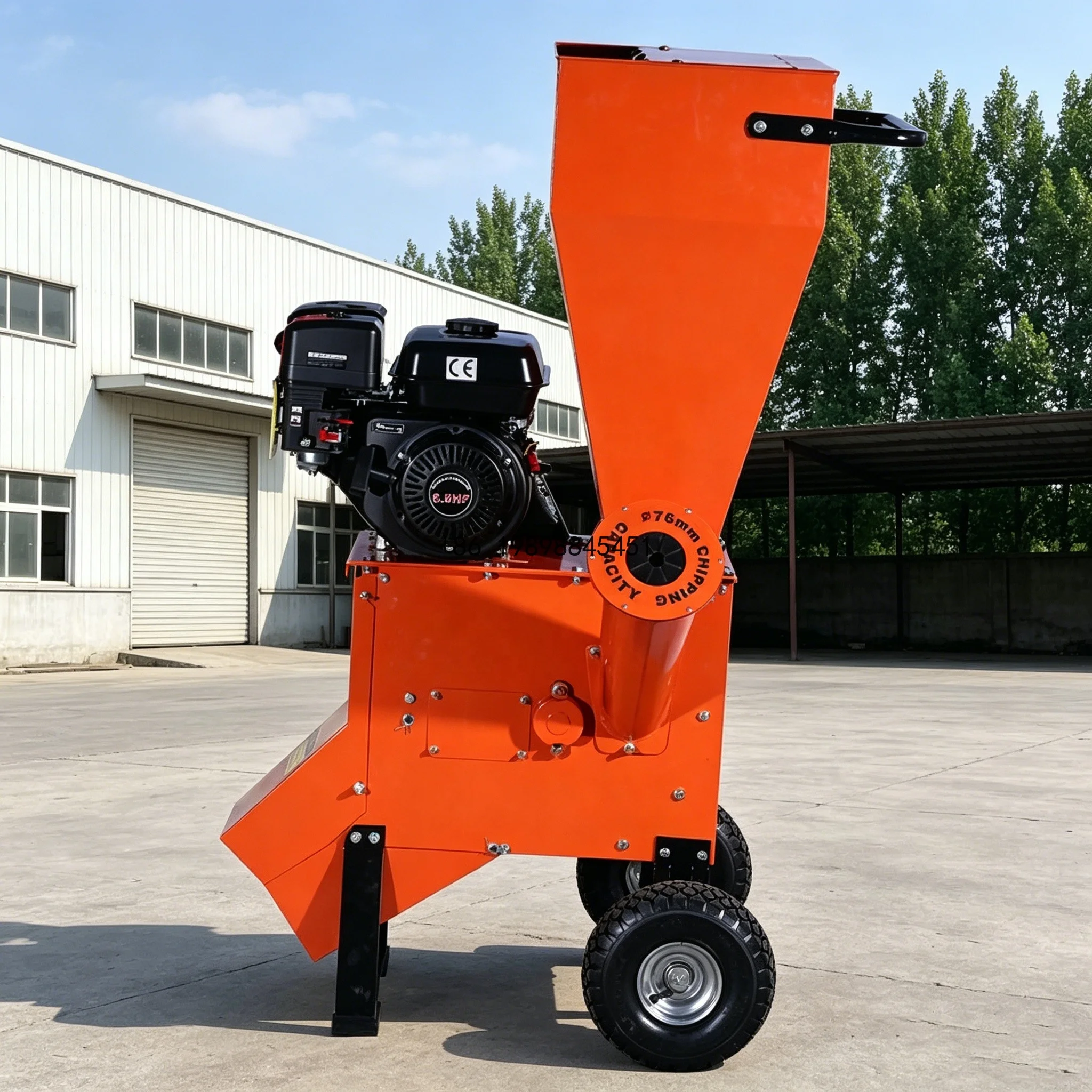 Garden Branch Multifunctional Leaf Twig Shredder Orchard Garden Branch Chipper Wood Crusher Mulching
