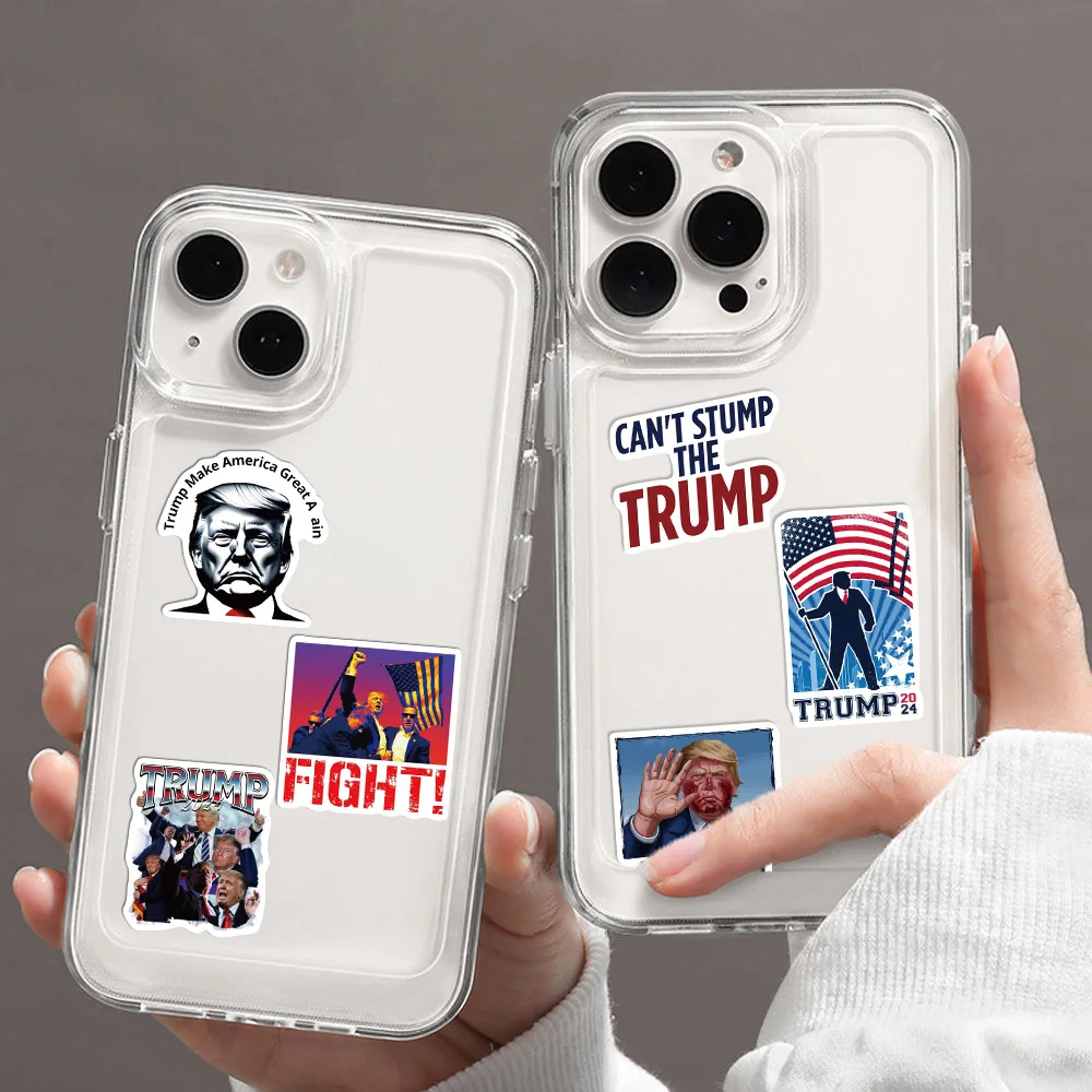 50pcs Trump Stickers Make America Great Again Graffiti Stickers DIY Phone Guitar Laptop Suitcase Waterproof Sticker