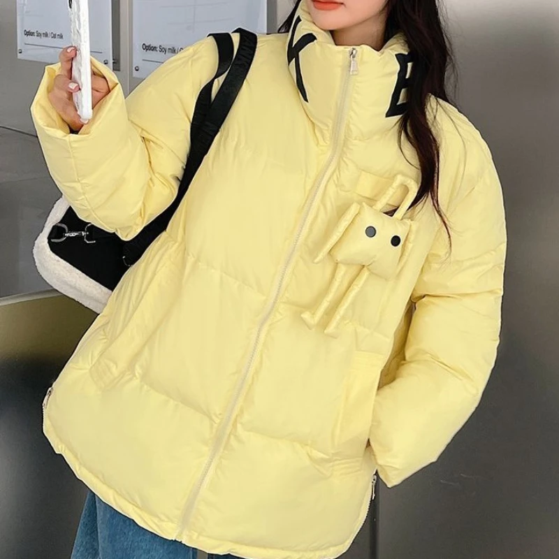 

Breadms Down Loose Winter New Stand Up Collar Versatile Jacket