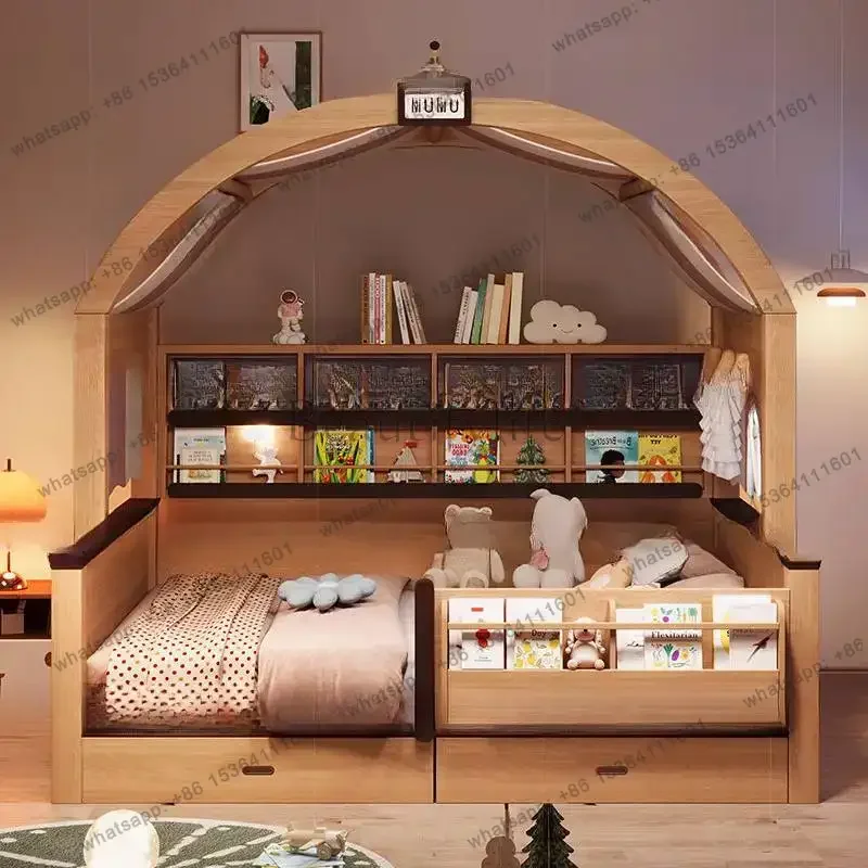 LJY Canopy Normal Beds Safety Europe Storage Modern Style Girls Kids Bed Princess Single Custom Lit Pour Enfants Furniture
