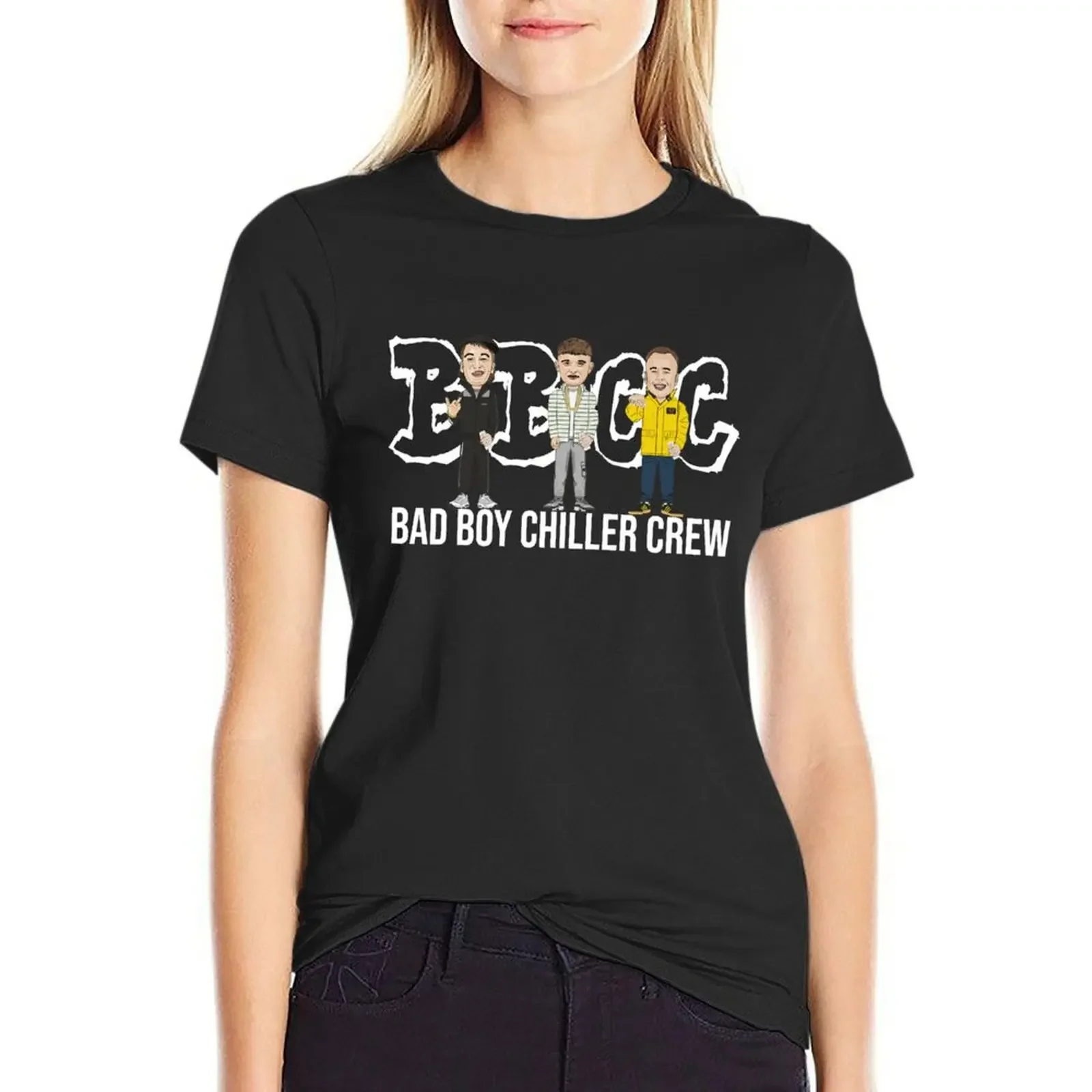 bbcc - Bad Boy Chiller Crew T-shirt korean fashion anime clothes oversized Women's cotton t-shirt