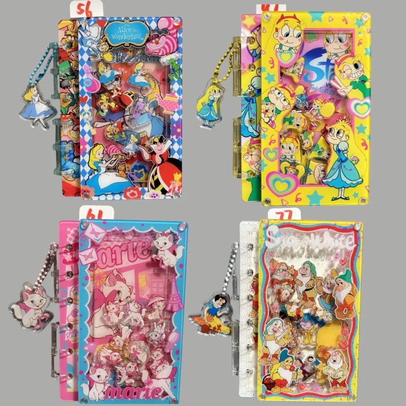 

Cartoon Anime Disney Princess Mickey Mouse A7 Shake Fighter Acrylic Notebook Cute Girl Heart Student Handbook Christmas Gift