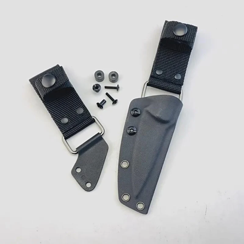 Funda cuchillo recto personalizada con clip cinturón y fijación - imagen 5