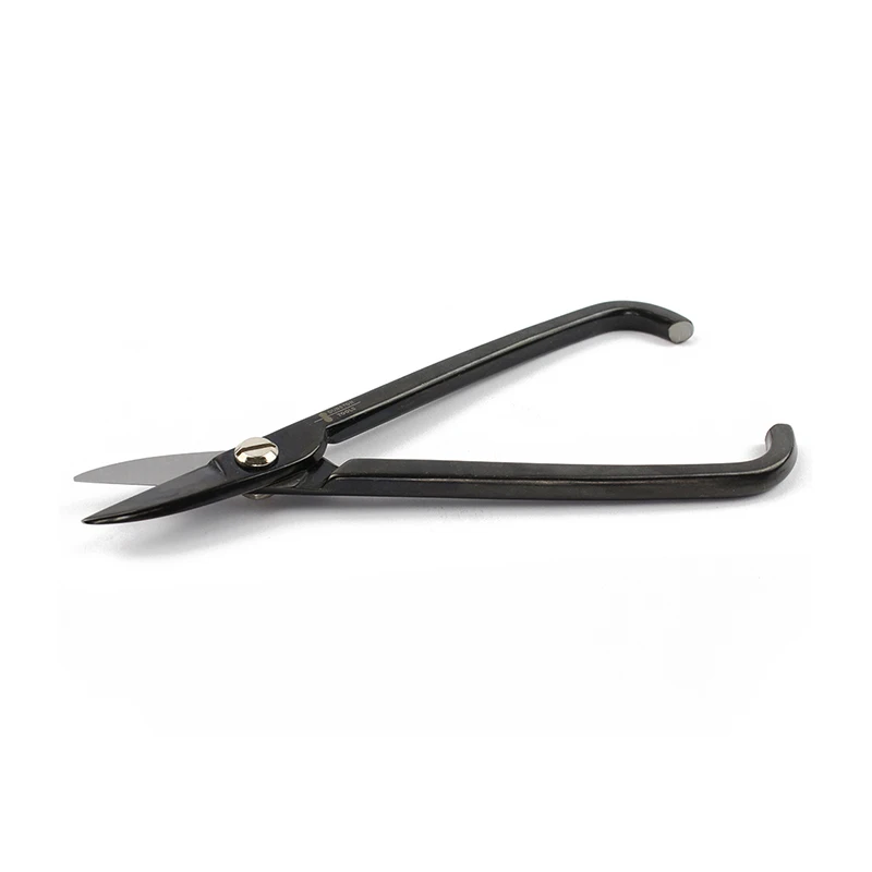 durston-shear-160mm-micro-serrated-metal-shears-precision-straight-cut-25-gauge-sheet-solder-jewelry-cutting-scissor-poly-handle