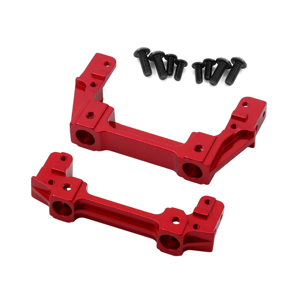 Metalen Voorrail Bumper Mounts Servo Standaard Voor Axiale 90047 Wrangler & Scx10 Ii 90046 1/10 Rc Crawler Auto Upgrade Onderdelen