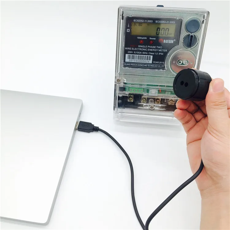 

2025IEC62056-21 IEC1107 Protocol USB Optical Probe with 300~19200 Baudrate Optical Read Head for Meters