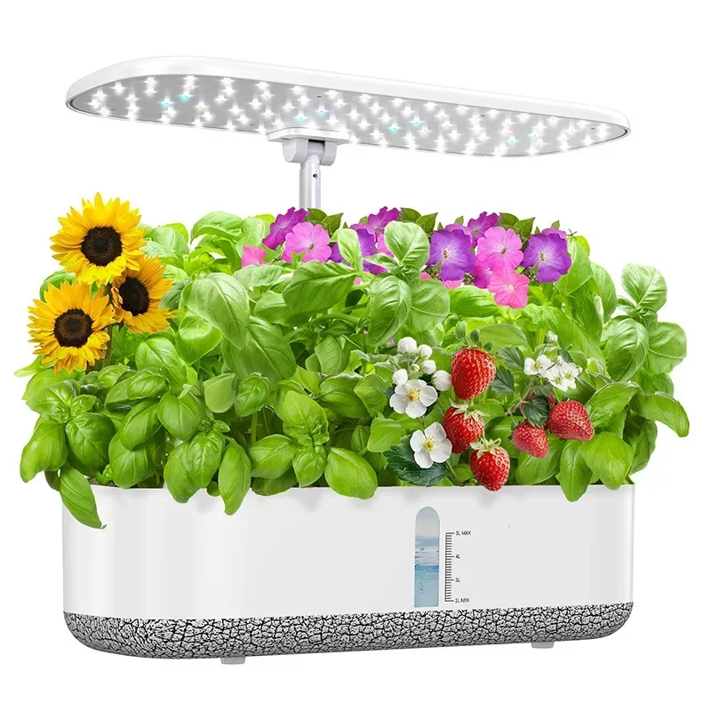 Plant growth light, hydroponic planter full spectrum led indoor vegetable growth machine fill light timing