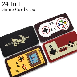Game Console Theme 24 in 1 Switch Game Card Box 3D Relief Design NS Switch OLED Storage Case Good Protection