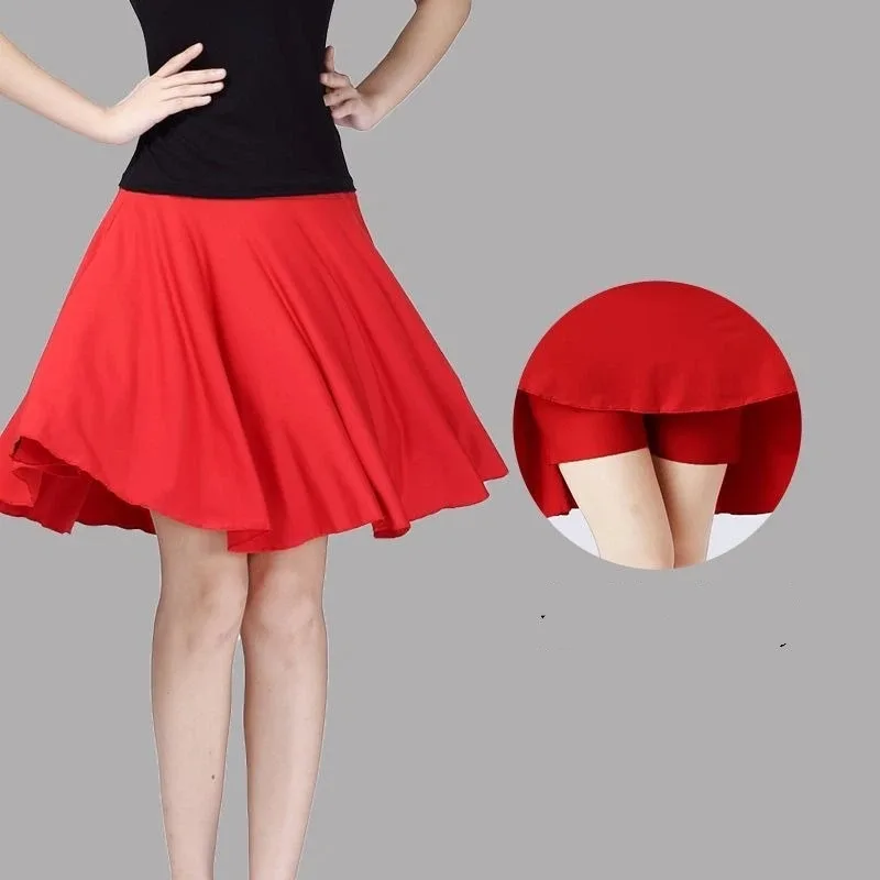 Ladies Fashion Slim Simplicity Solid Color Summer New Stylev Korean Version Skirt Sports Running Trend High Waist A-line Skirt
