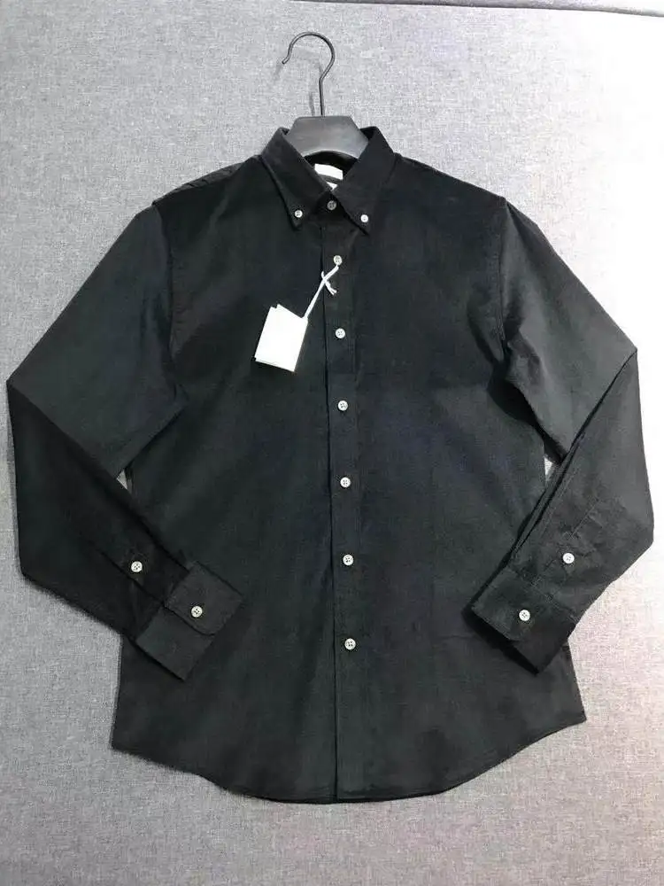 Italy BC autumn and winter fashion business casual shirt old money style casual solid color long-sleeved shirt