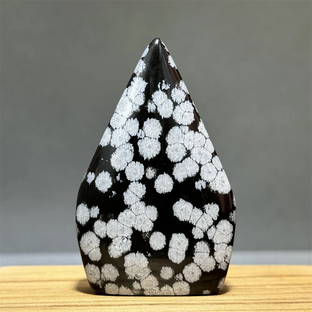 Snowflake Obsidian Free-Form Ornaments Natural Quartz Reiki Meditation Therapy Witchcraft Sacrifice Energy Home Decoration Gifts