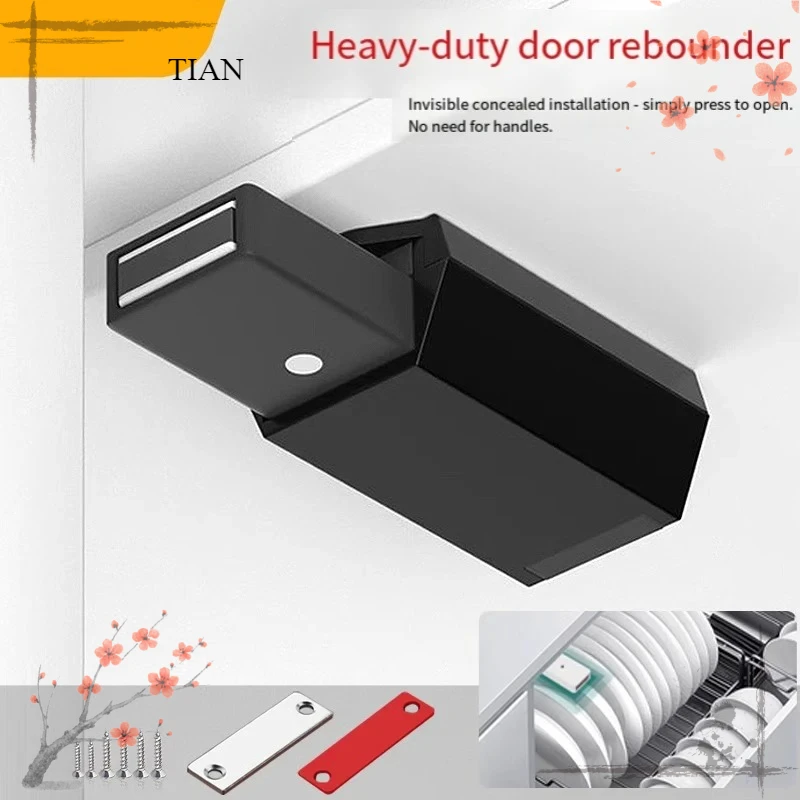 TIAN 1Pcs Heavy Duty Magnetic Cabinet Door Bouncer Wardrobe Door Stop Drawer Push Closer Latch Catch for Kitchen Cupboard