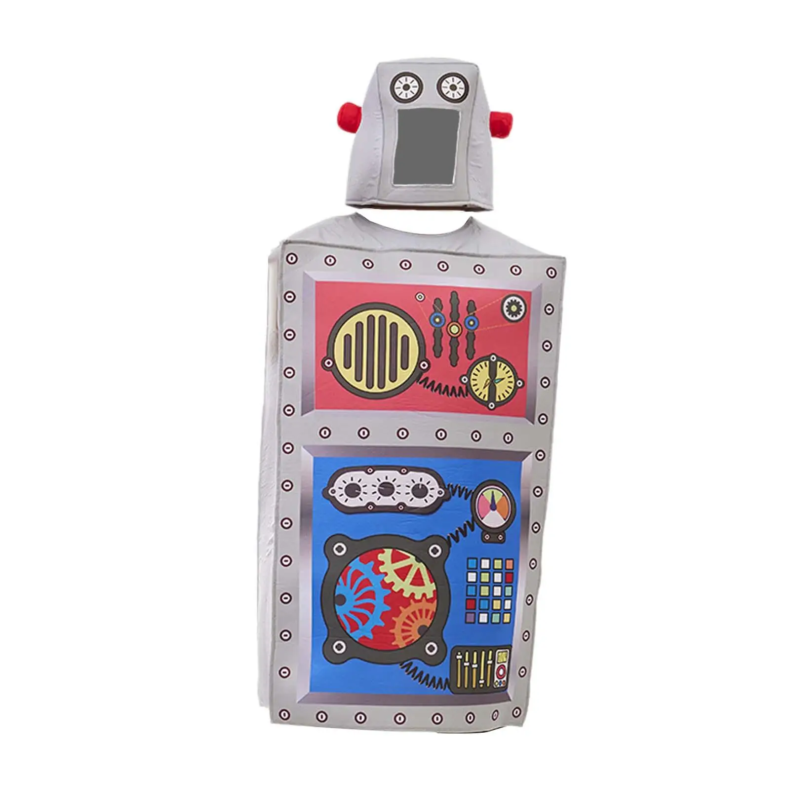 Halloween Suit Robot Cosplay Costume Adults Funny Stage Costume for Carnival Show Outfit and Role Play Events