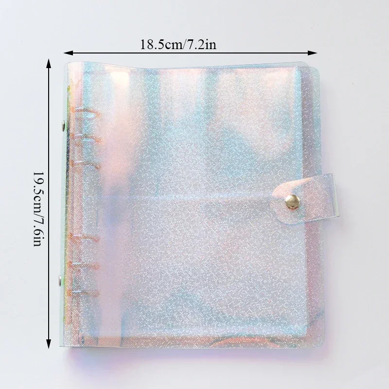 100/200 Pockets Laser Photo Album PVC Photocard Binder Card Holder Jelly Color Star Album for Mini Instax Name Card 3/5inch