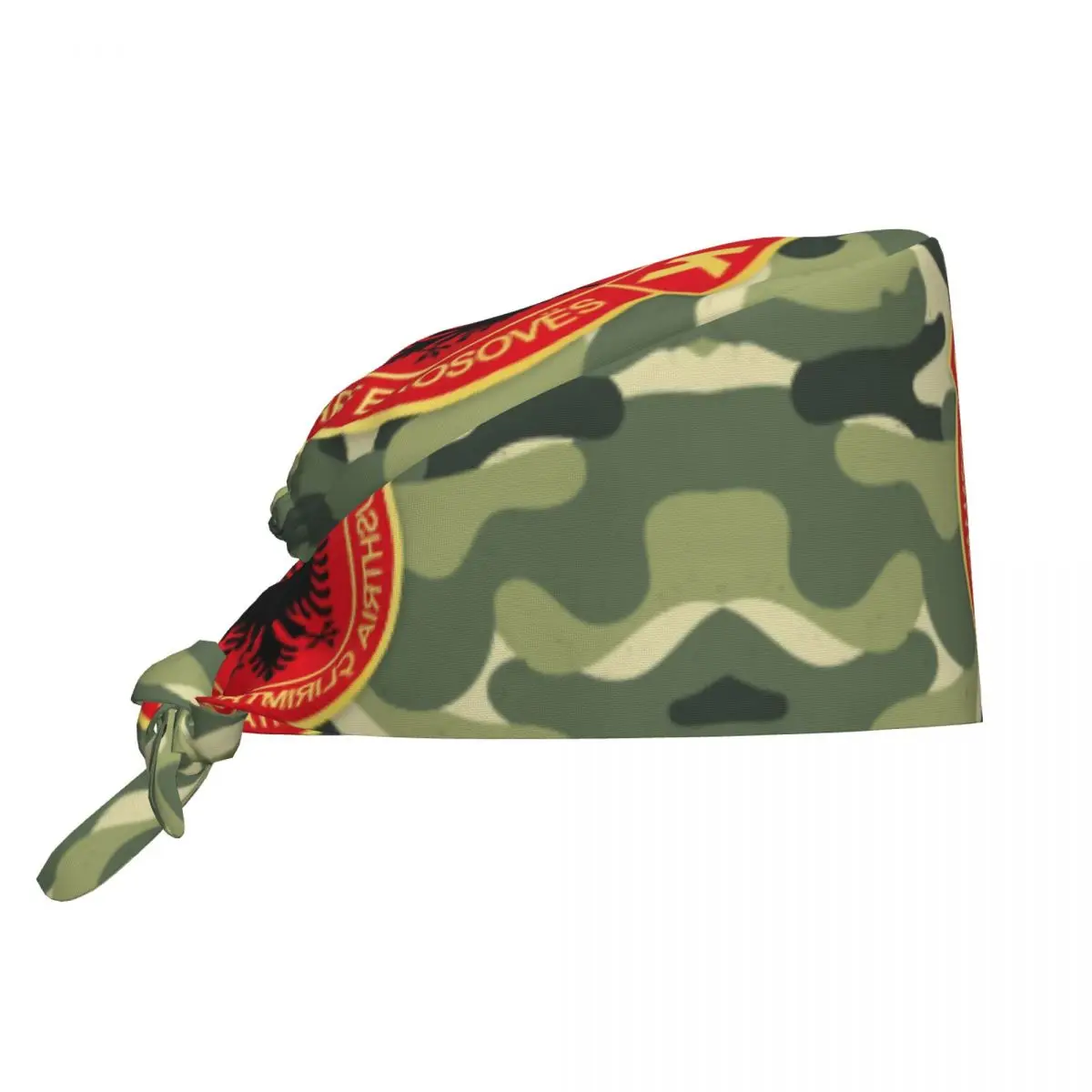 Gorro personalizado con bandera de Albania antigua UCk para personal médico, gorro para mujeres y hombres, ejército de liberación de Kosovo para gorro de Chef, gorros exfoliantes