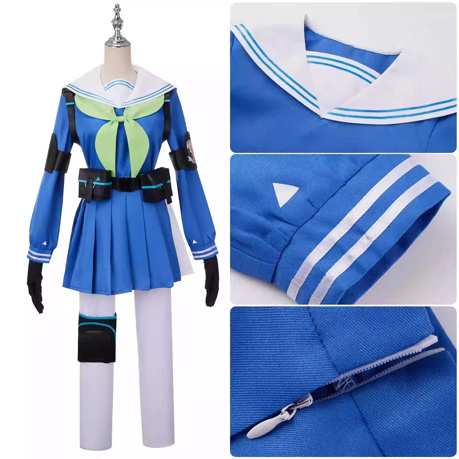 

Blue Archive Kasumizawa Miyu Cosplay Costume Anime Battle Sailor Suit Lolita Girls School Dresses Christmas Halloween Full Set