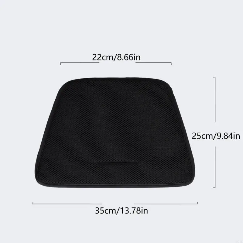 97BC Baby Strollers Accessory Holow Mat Breathable Polyester Fiber Nonslip Base Easy Cleaning Design For Long Ride