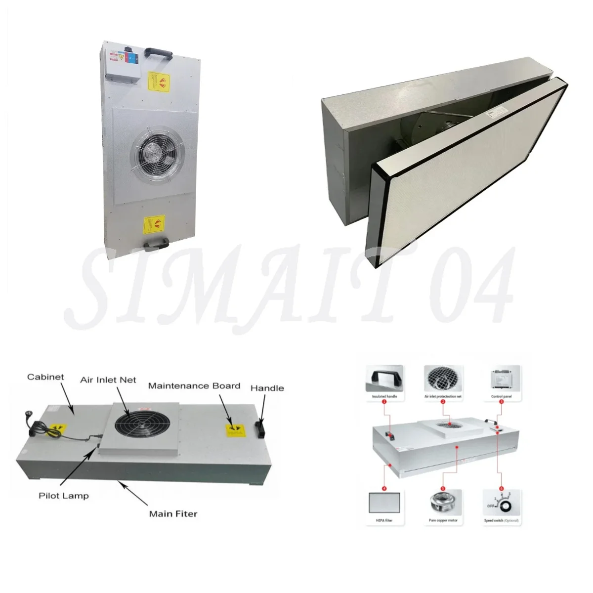 

Clean Room FFU Fan Filter Unit with HEPA ULPA Filter ISO standard Laminar Flow Hood H14 Ffu Hepa Fan Filter Unit