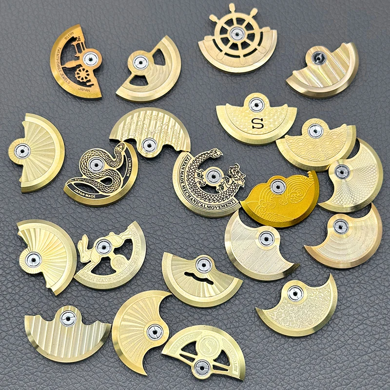 120 Styles Mod NH35 Automatic Winding Hammer-Style Rotor NH36 Rotor Fit NH Series Movement NH35 NH36  NH38 NH39 7S26 4R 6R Rotor
