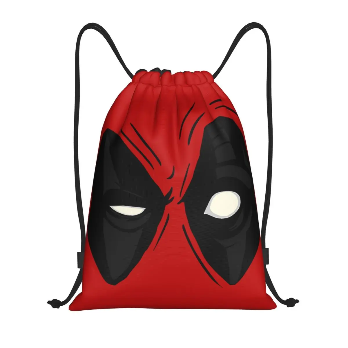 Deadpool Eyes Drawstring Backpack Gym Sports Sackpack String Bags for Working Out