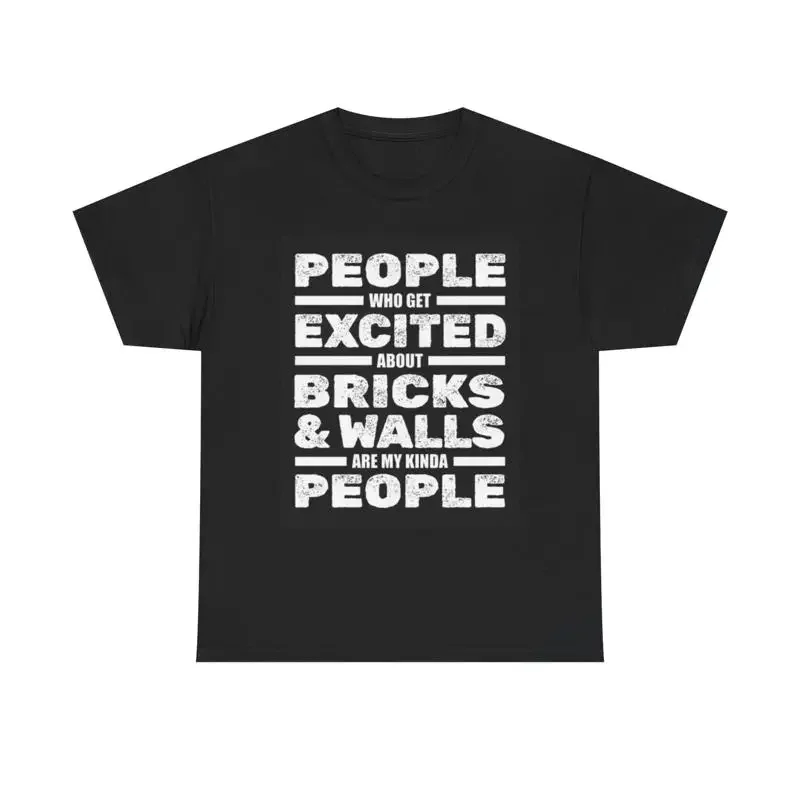 Bricklayer T Shirt Blue Collar Retro Mason Heavy Cotton