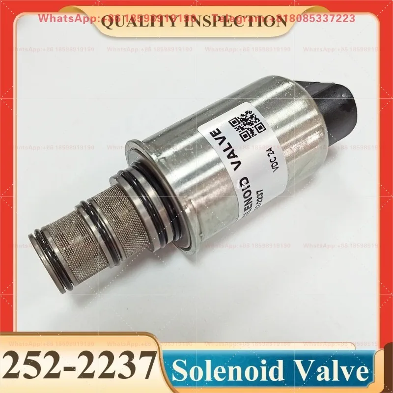 Solenoid Valve 252-2237 2522237 24V for 120M 140M 953D 963D 973D C6.6 Engine Valve Group-Solenoid
