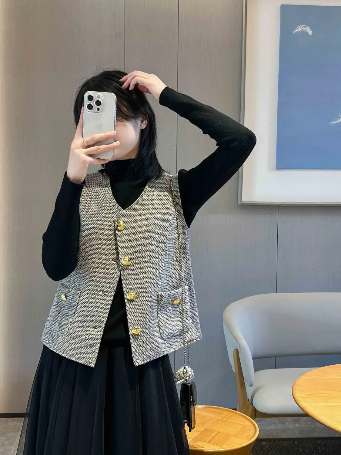 

Модный шерстяной жилет для женщин, весна-осень, большие размеры, верхняя/нижняя одежда, майка с V-образным вырезом, хлопок