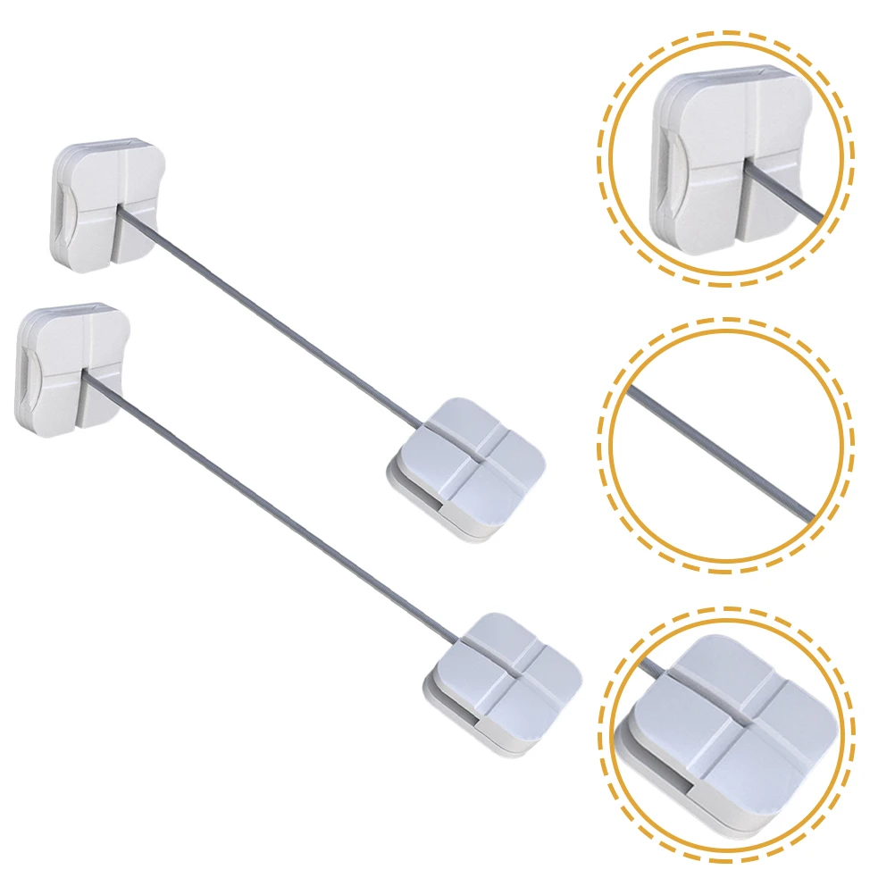 

2pcs Child Safety Cabinet Locks Proof Drawer Fridge Toilet Oven Dishwasher Locks s No Damage Easy Install
