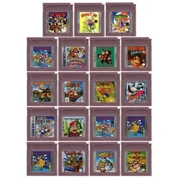 GBC 16 Bit Game Video Game Cartridge Console Card mMario Series wWario Land dDonkey Kong Wario Land 2 Yoshi for GBC/GBA