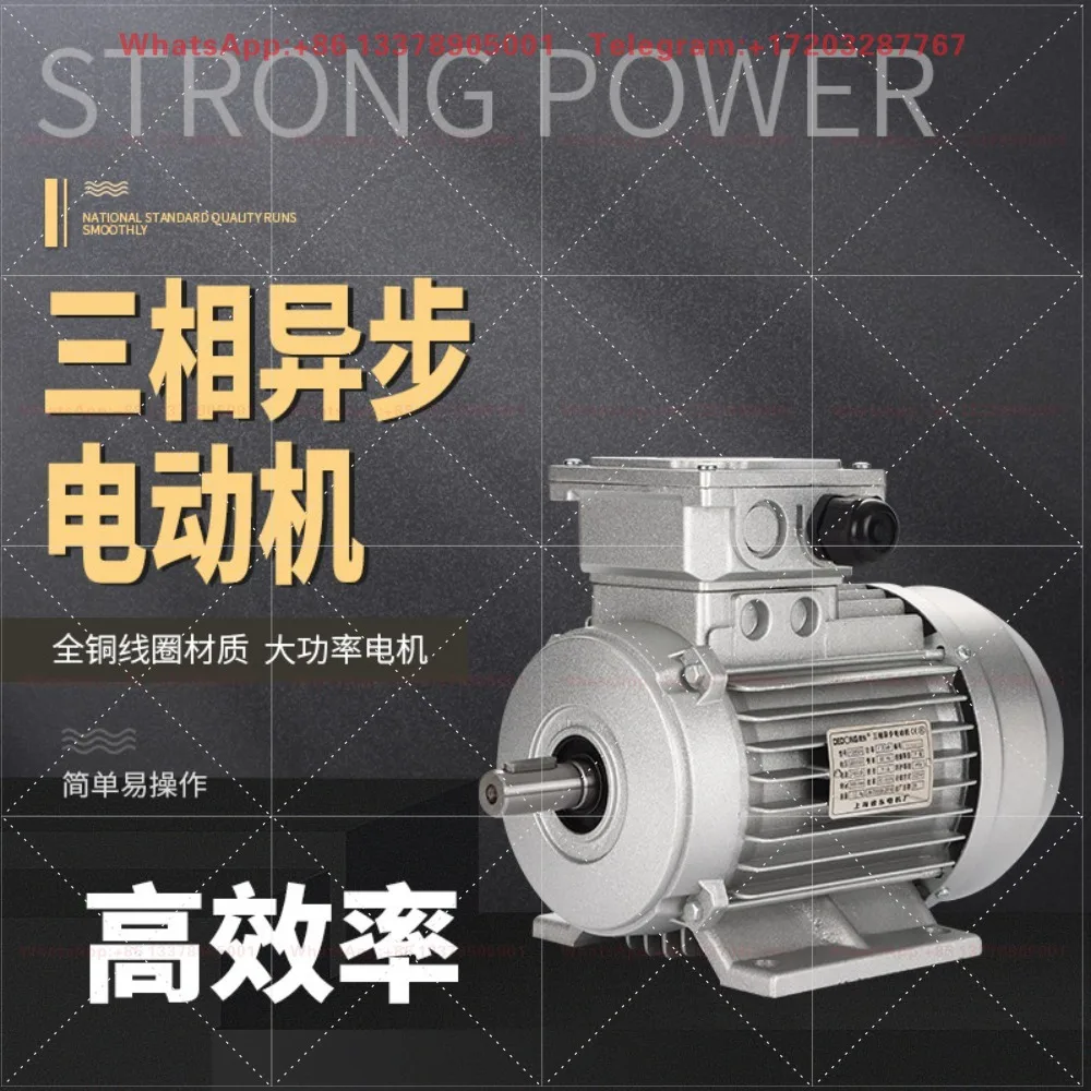 Shanghai Dedong three-phase motor national standard copper core YS63 four-level 180W mechanical equipment motor