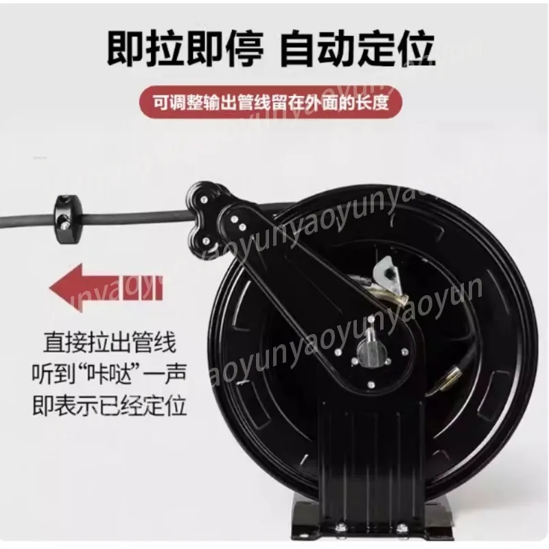 Wall Mounted Automatic Retractable High Pressure Hose Reel Practical Water Pipe Tool for Garden Car Washing