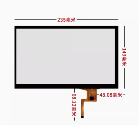 Tela táctil capacitivo, 10.1 polegada, stc-10194, 235x143