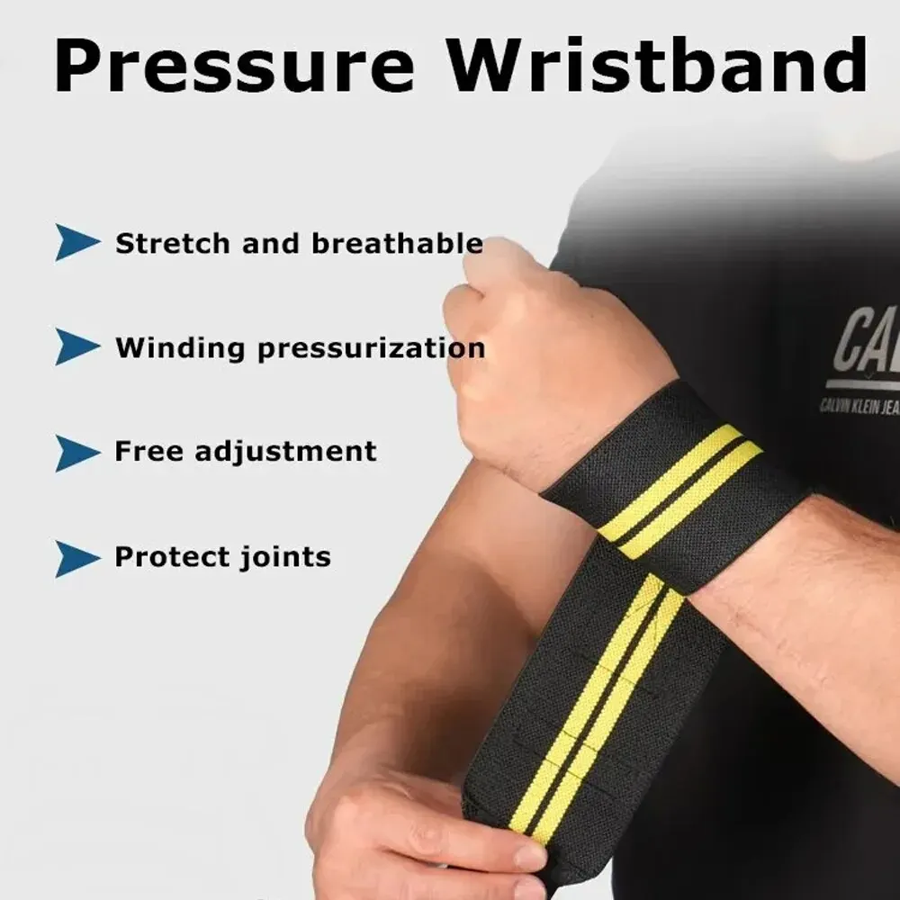 Adjustable Wrist Straps Men And Women Elastic Wristband and Wrist Fixers of Athletes Powerlifting Wrist Straps 1PC