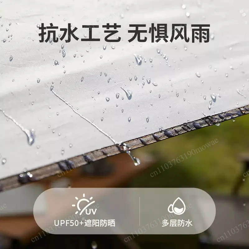 C-type B-type RV Car Side Tent Outdoor With Windows Tent Rain Proof Sun Proof Portable Side Tent Expanded RV Accessories