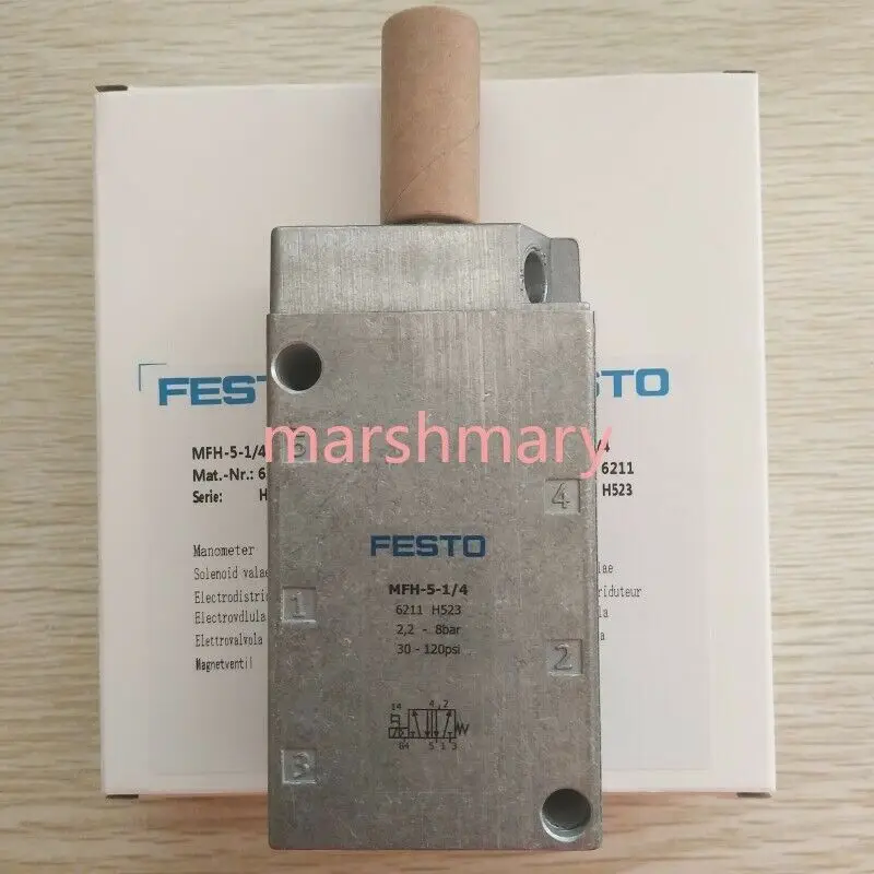 

1pc New Festo MFH-5-1/4 Solenoid Valve MFH51/4 6211