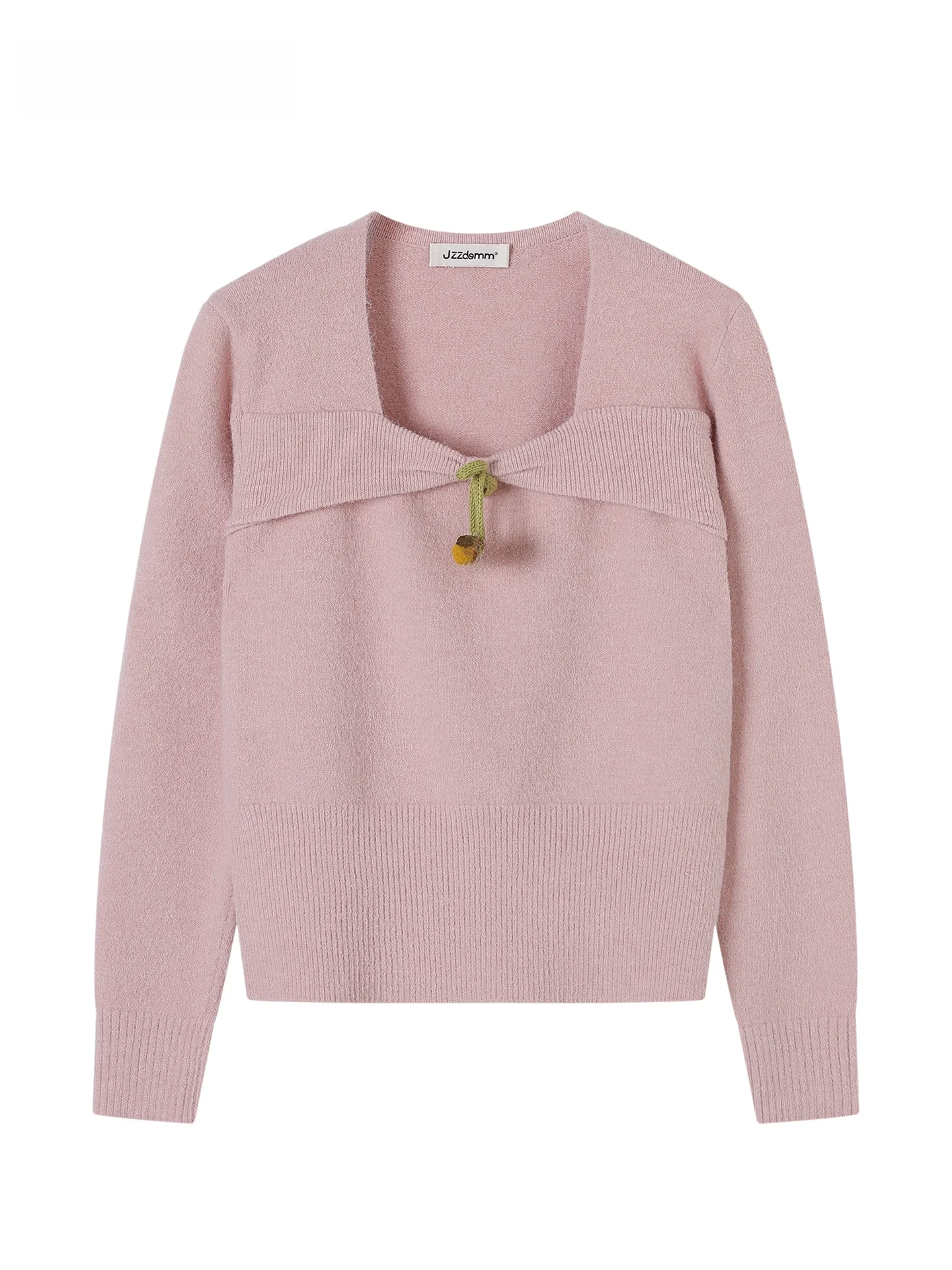 

JZZDEMM Casual Lazy Sle Knitted Sweater with Pumpkin Pendant Soft Cozy Overhead Long Sve French Sle Slim Fit Women's K...