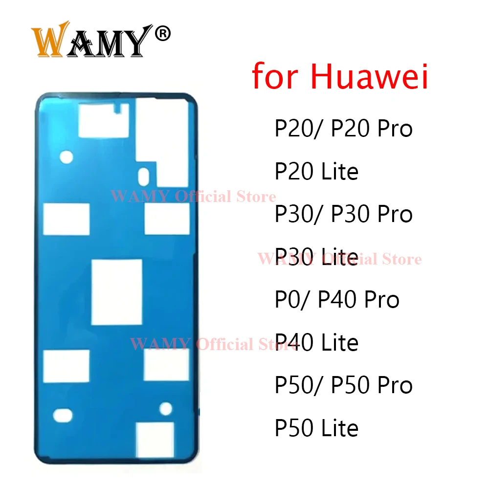 WAMY Back Battery Cover Door Sticker Adhesive Glue Tape for Huawei P20 P30 P40 P50 Pro Lite