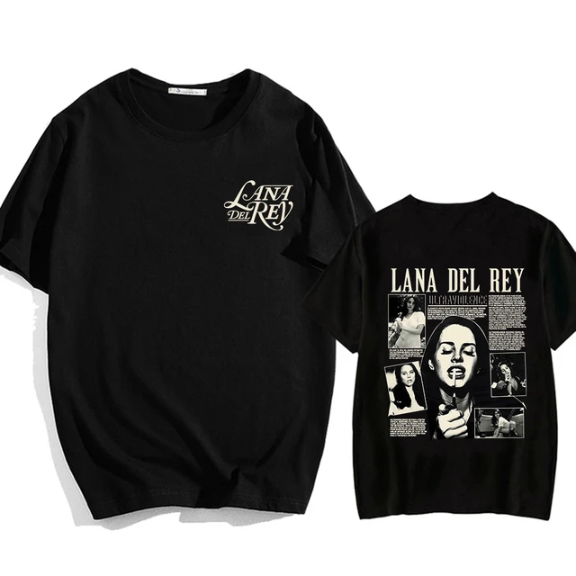 Camiseta con estampado de cantante Lana Del Rey Camiseta suave de algodon de manga corta camisetas informales para hombre mujer Camisas con cuello redondo para primavera y verano AliExpress 200000343