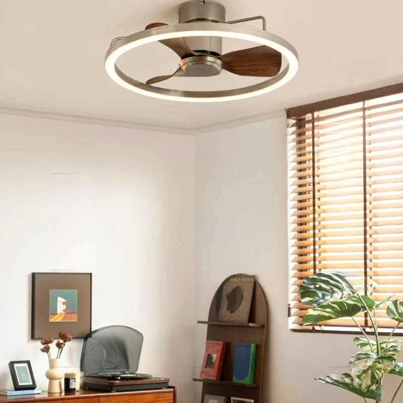 

Medieval bedroom fan light Bauhaus retro dining room Fan integrated master bedroom ceiling fan