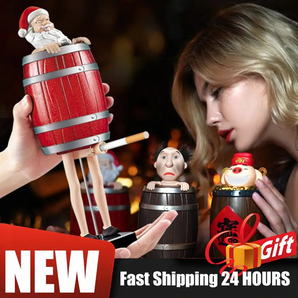 1/2 قطعة حامل صندوق السجائر مضحك حامل السجائر الإبداعية المزحة موزع السجائر الجدة المزحة هدية عيد الميلاد ديكور الحفلات