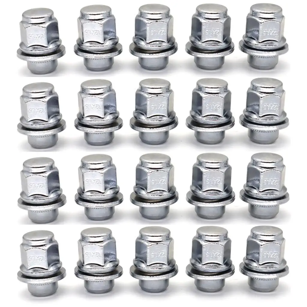 20X For Lexus GS F Toyota Highlander Camry Corolla Prius RAV4 4Runner Scion xB tCCar Steel Wheel Lug Nut M12X1.5 Car Wheel Parts