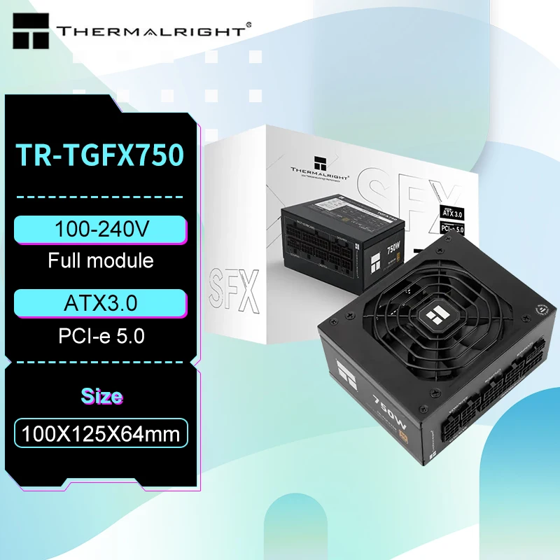 

Thermalright TR-TGFX750 SFX gold medal full module computer case power supply, support ATX3.0 /pcie5.0 (850 /750W)