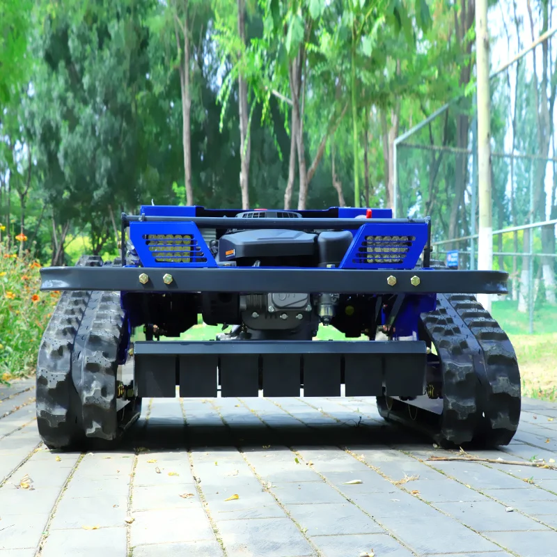 Customizable 550mm four-stroke factory-priced remote-controlled lawn mower, a zero-turn lawn-mowing robot